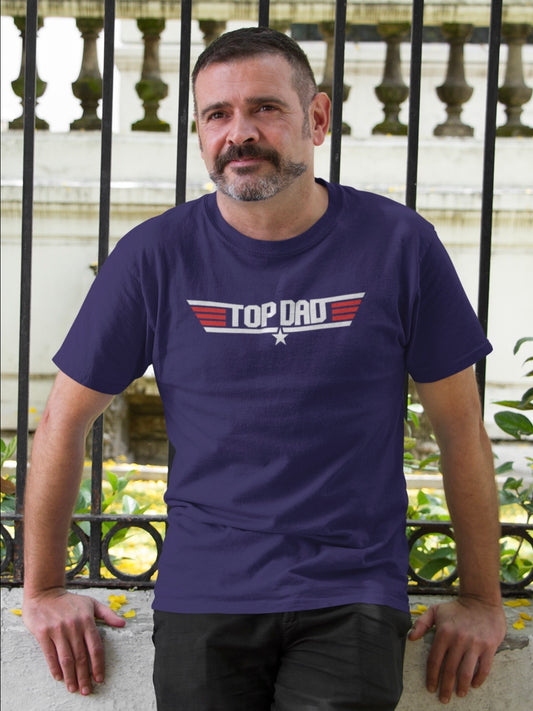 Top Dad Top Gun Movie inspired 80’s movie buff, 80’s nostalgic T-shirt