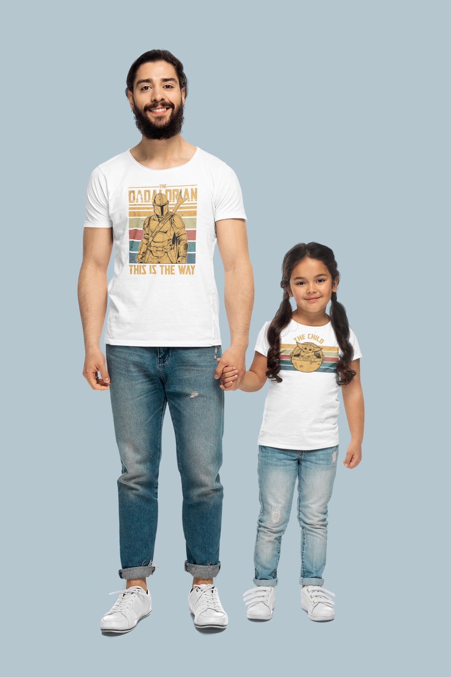 The Dadalorian and The Child Dad and Kid Matching T-shirt Set Star Wars inspired t-shirts for Father’s Day