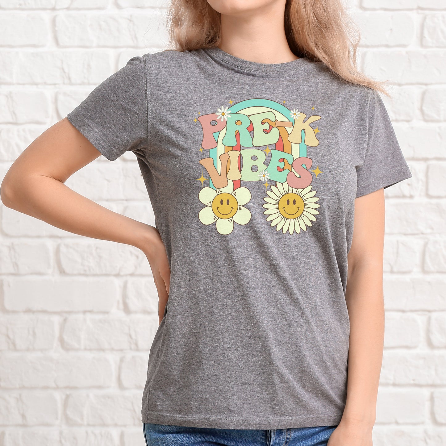 Grade Level Retro Vibes PNG bundle Retro Font Digital PNG File Back to school rainbow smiley sunshine digital download, teacher kids shirt