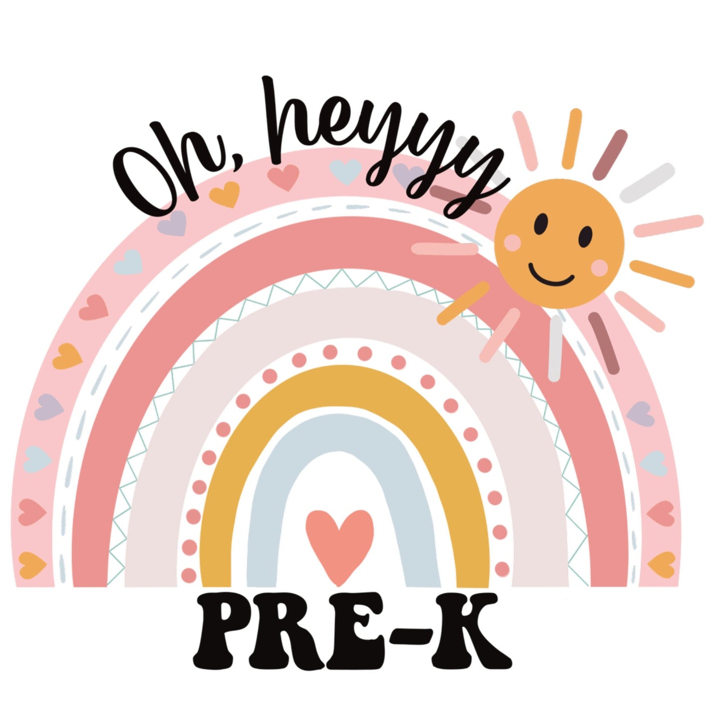 Back to school 8 PNG bundle oh hey grade level boho rainbow smiley sunshine instant digital download PNG files for teacher kids shirts