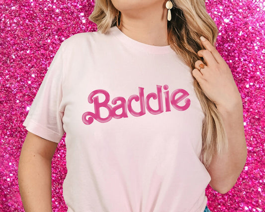 Barbie inspired baddie T-shirt | hot pink Barbie | Barbie let’s party
