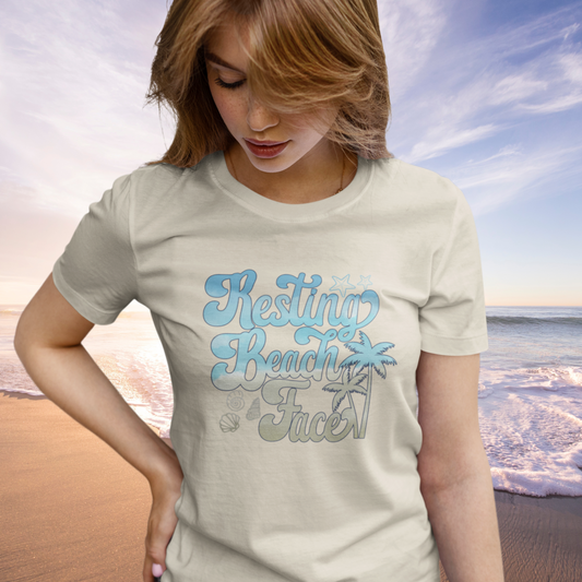 Resting beach face beachy waves T-shirt
