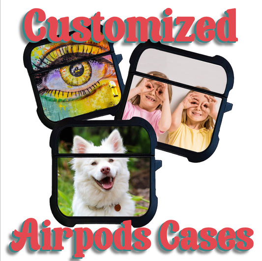 Customized AirPods case- Compatible with AirPods 1 & 2