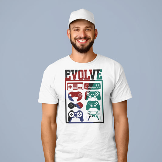 Evolve video game controller 80’s 90’s nostalgia T-shirt