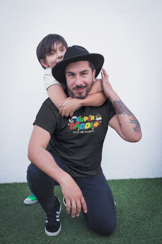 Super Daddio It’s-a-me, daddy! Super Mario Inspired T-shirt, 80’s nostalgia