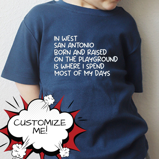 Toddler Fresh Prince Inspired T-shirt- customize with your location!