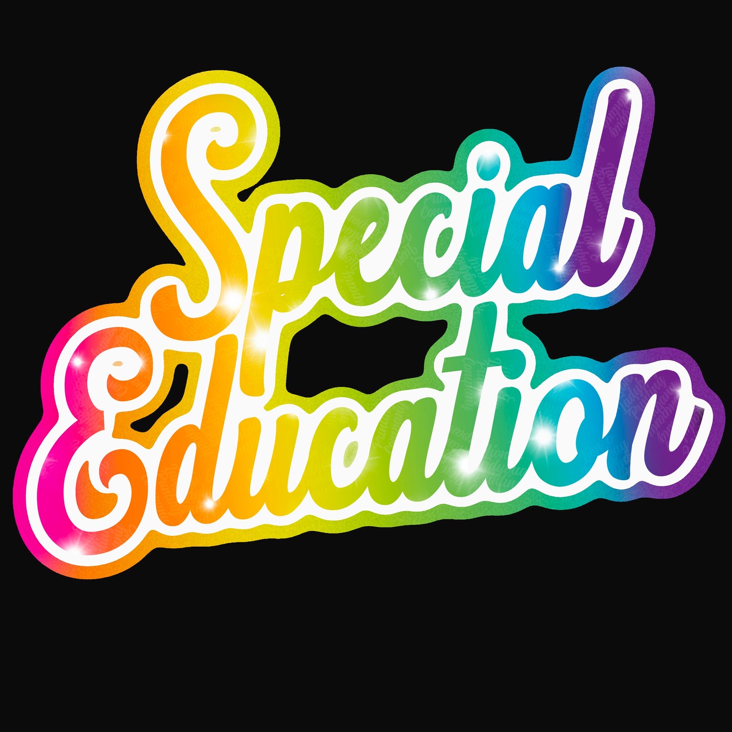 Back To School Lisa Frank inspired 8 PNG Bundle grade level Kindergarten 1st grade special ed rainbow sparkle glitter Teacher Sublimation