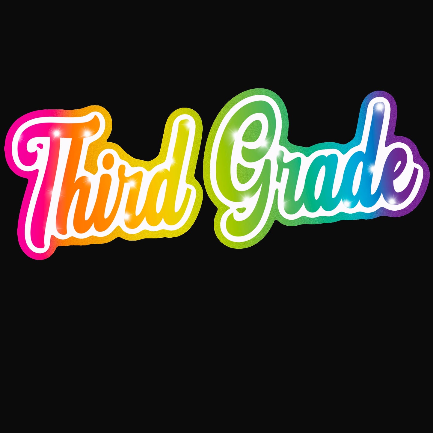 Custom Lisa Frank inspired Teacher Name PNG Design, sublimation, stickers, class flyers, classroom decoration, kindergarten teachers