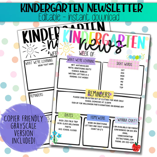 Editable Classroom Newsletter Template | Customize & Inspire | Back to school flyer, school open house, teacher introduction Canva Template