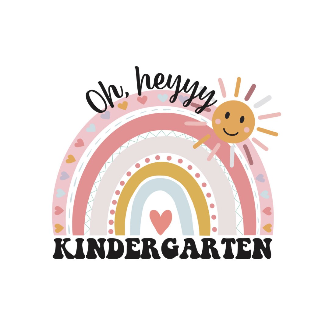Oh hey kindergarten teacher T-shirt, boho rainbow, smiley sunshine, kindergarten teachers, elementary teachers, special education
