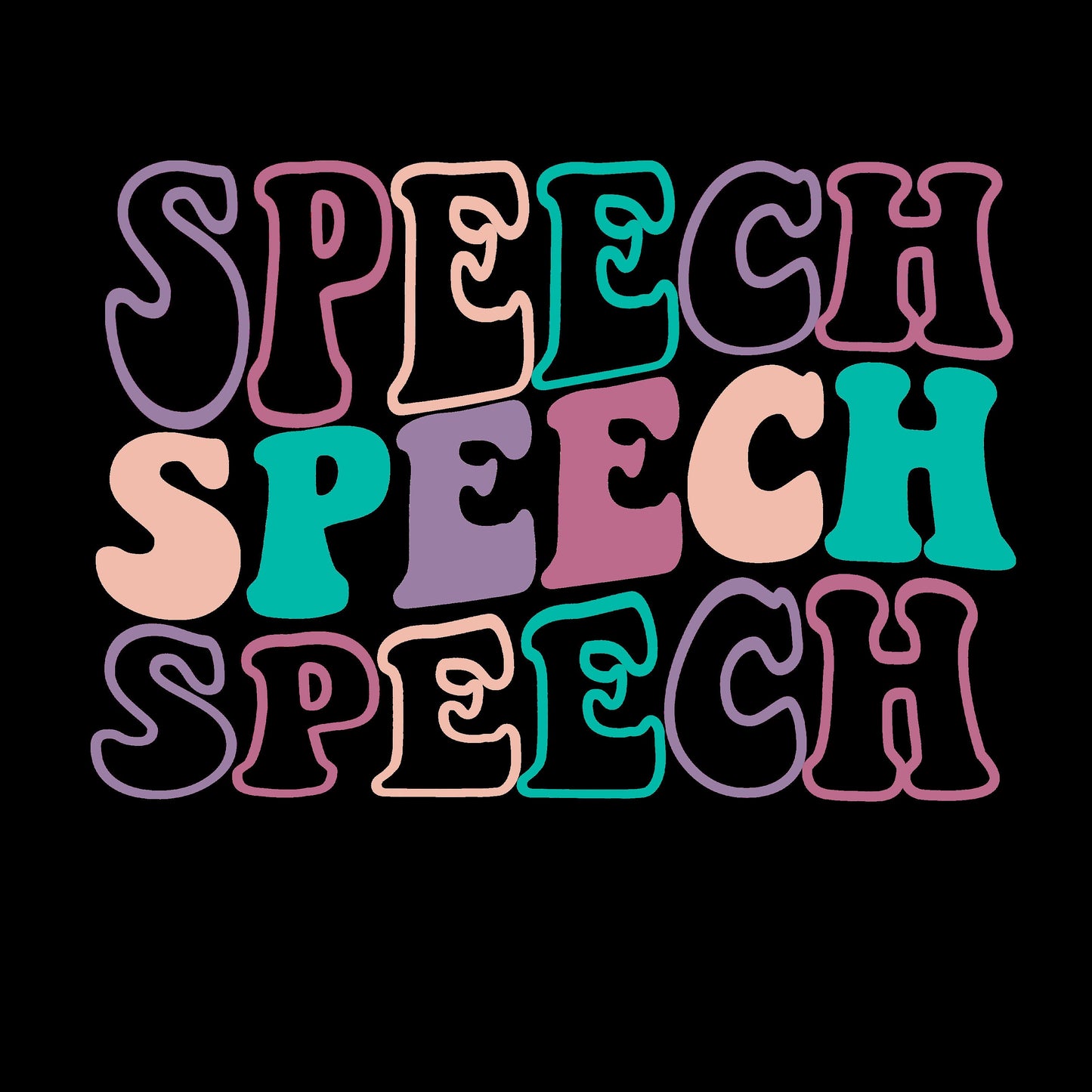 SLP speech teacher PNG design bundle | speech language | speech pathologist | retro sublimation designs, communication shirt